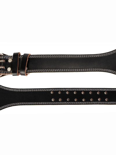 GAZOZ Leather 2 Gym Belt Black