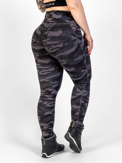 BRASIL BEAUTY Beverly Cross Waist Pocket Leggings Dark Camo