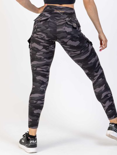 BRASIL BEAUTY Carolina Thigh Pocket Leggings Dark Camo