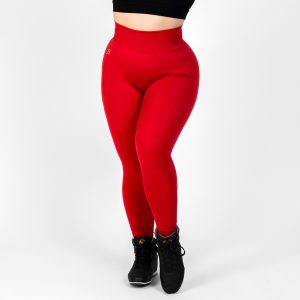 BRASIL BEAUTY Camila Seamless Scrunch Leggings Red