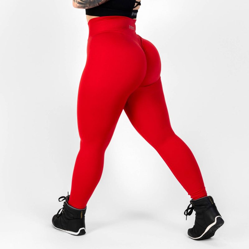 BRASIL BEAUTY Camila Seamless Scrunch Leggings Red