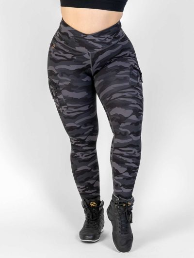 BRASIL BEAUTY Destiny Thigh Pocket Leggings Dark Camo