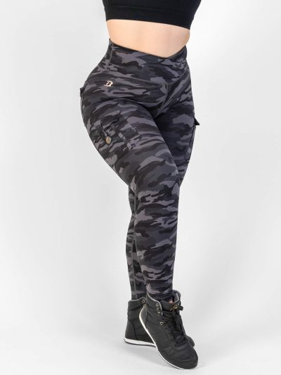 BRASIL BEAUTY Destiny Thigh Pocket Leggings Dark Camo