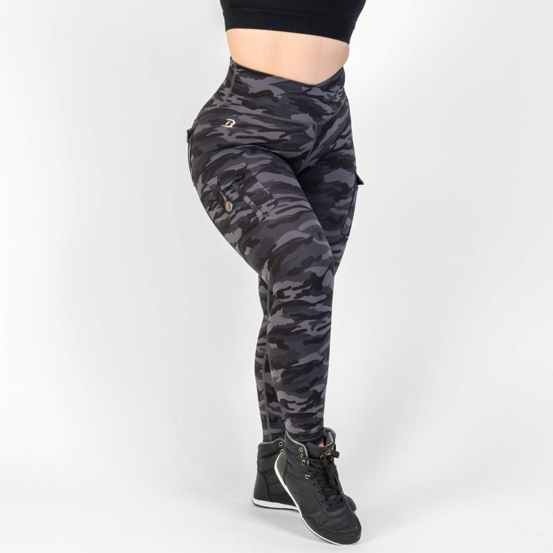 BRASIL BEAUTY Destiny Thigh Pocket Leggings Dark Camo