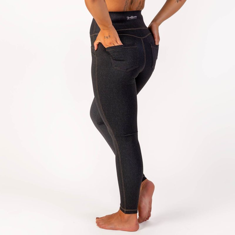 BRASIL BEAUTY Denim-Look Leggings Anthra