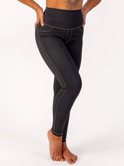 BRASIL BEAUTY Denim-Look Leggings Anthra