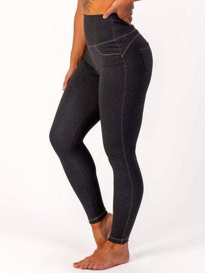 BRASIL BEAUTY Denim-Look Leggings Anthra