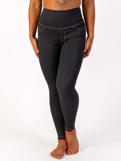 BRASIL BEAUTY Denim-Look Leggings Anthra