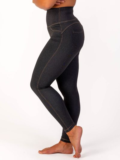 BRASIL BEAUTY Denim-Look Leggings Anthra