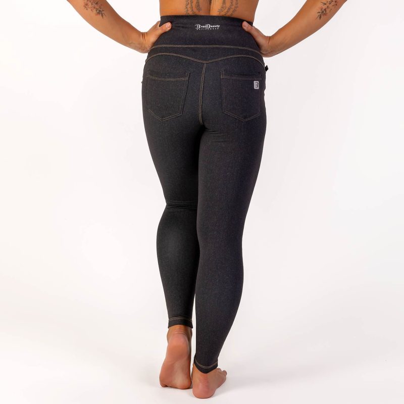 BRASIL BEAUTY Denim-Look Leggings Anthra