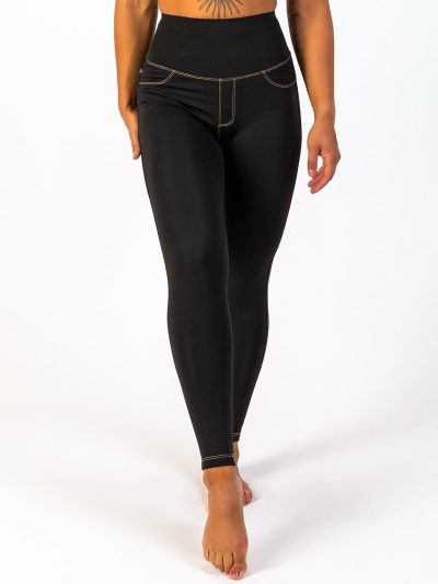 BRASIL BEAUTY Denim-Look Leggings Black