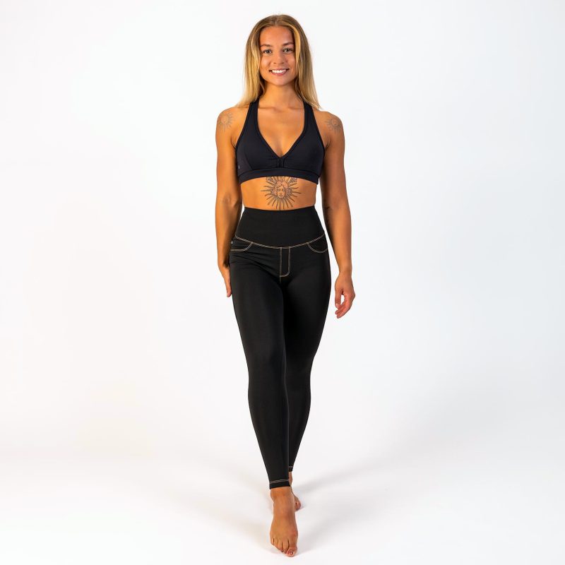 BRASIL BEAUTY Denim-Look Leggings Black