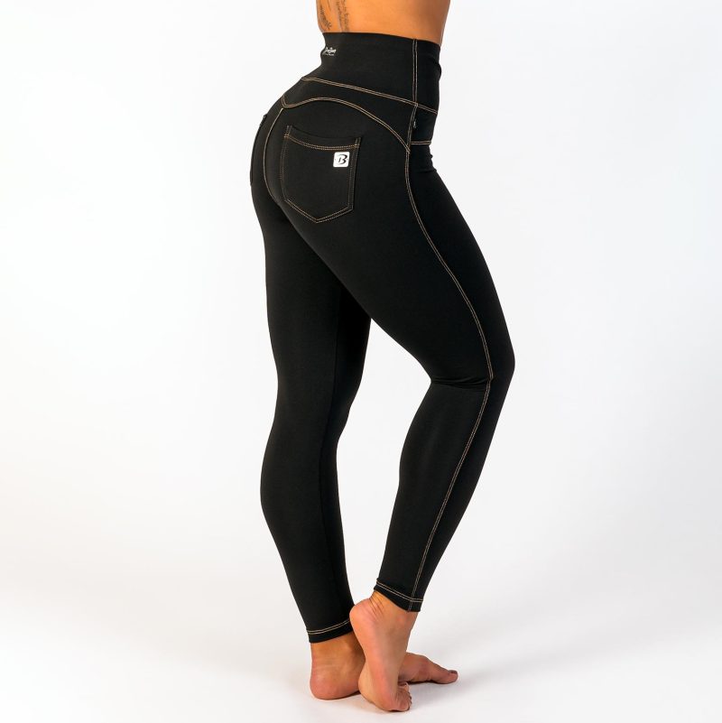 BRASIL BEAUTY Denim-Look Leggings Black