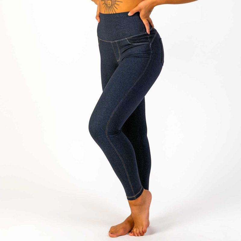 BRASIL BEAUTY Denim-Look Leggings Dark Blue