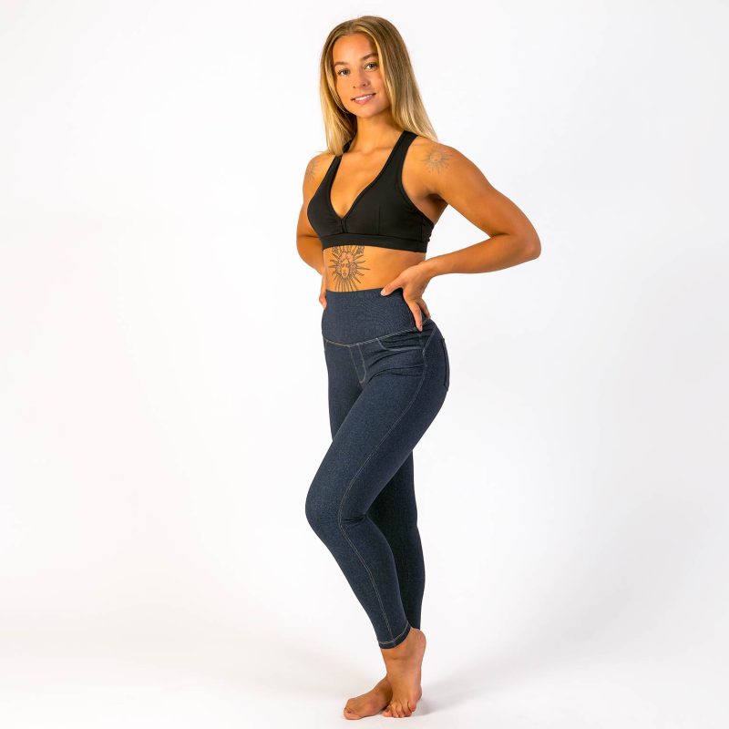 BRASIL BEAUTY Denim-Look Leggings Dark Blue