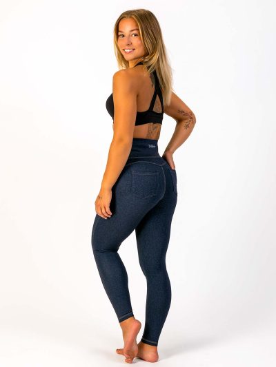 BRASIL BEAUTY Denim-Look Leggings Dark Blue