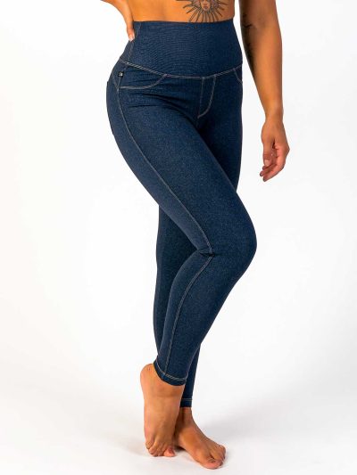 BRASIL BEAUTY Denim-Look Leggings Dark Blue