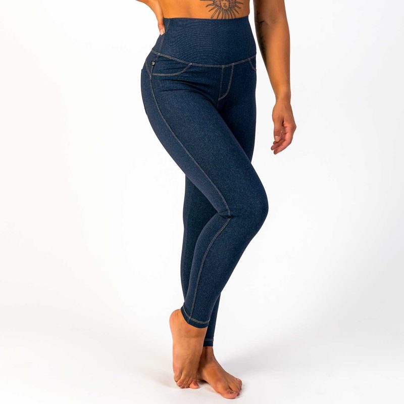 BRASIL BEAUTY Denim-Look Leggings Dark Blue