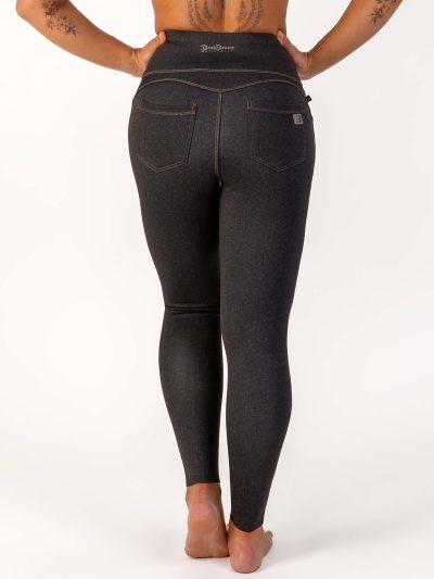 BRASIL BEAUTY Denim-Look Thermo Leggings Anthra