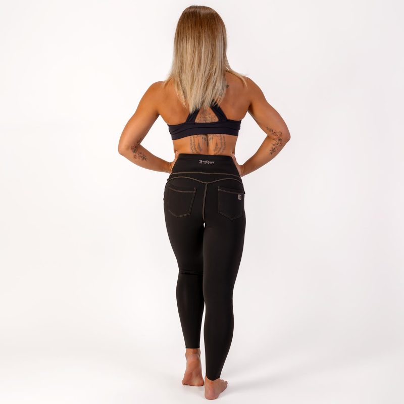 BRASIL BEAUTY Denim-Look Thermo Leggings Black