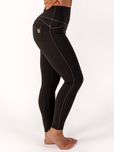 BRASIL BEAUTY Denim-Look Thermo Leggings Black