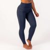 BRASIL BEAUTY Denim-Look Thermo Leggings Dark Blue