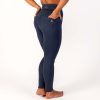 BRASIL BEAUTY Denim-Look Thermo Leggings Dark Blue