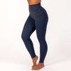 BRASIL BEAUTY Denim-Look Thermo Leggings Dark Blue